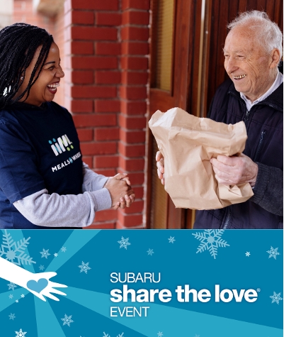 For the 18th year, Subaru is partnering with Meals on Wheels America to help ensure that older adults across the country receive the meals, care and connection they need to live independently and with dignity.